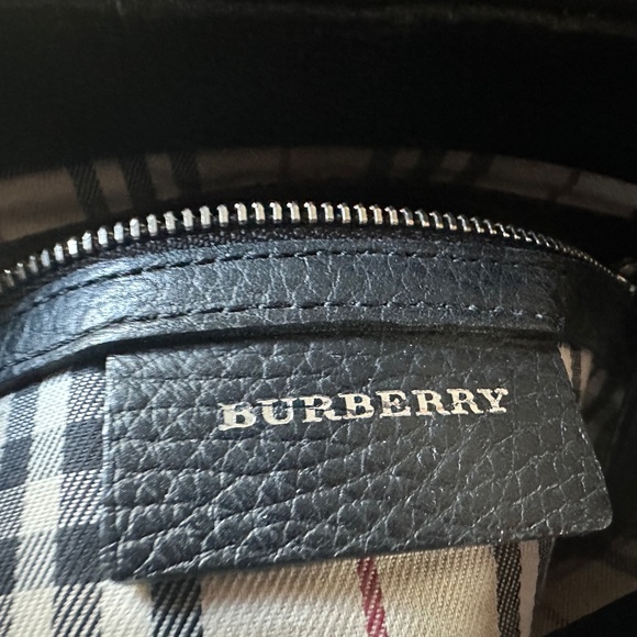 Crossbody Burberry Bag Leather with adjustable nylon strap - Picture 2 of 13